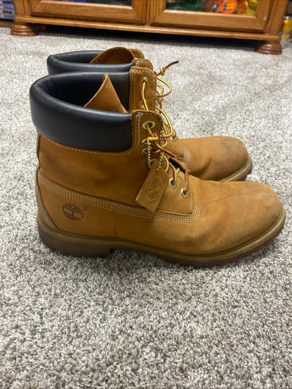 Timberland Men's Classic 6-Inch Wheat Work Boots 10061 size 11.5